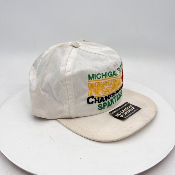 NCAAction! Sportswear Michigan State Spartans Championship White Snapback Hat - Picture 6 of 9